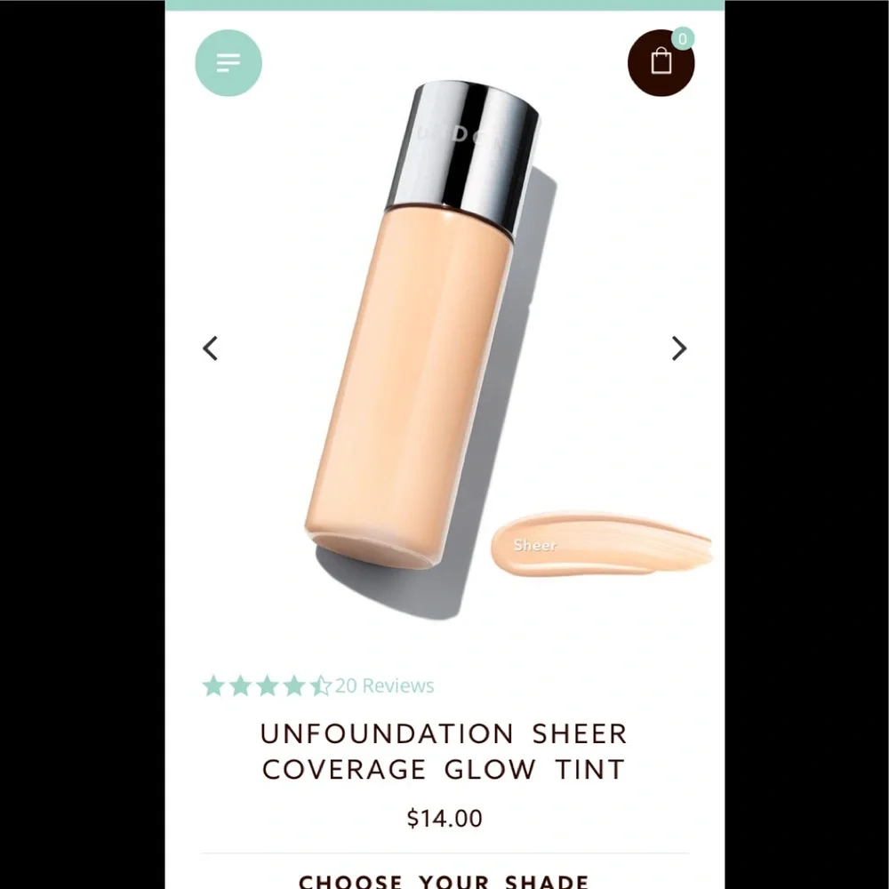 Undone I foundation glowtint in‎ porcelain